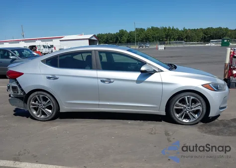 2017 Hyundai Elantra Limited from USA, damaged, VIN 5NPD84LF5HH053437